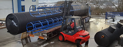 Horizontal plastic tanks - GHIBLIPLAST