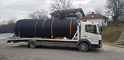 Horizontal plastic tanks
